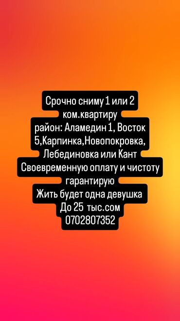 комната для девушек: 1 комната, 35 м², С мебелью