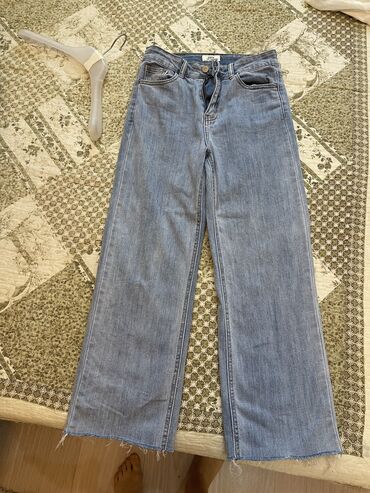 джинсы размер м: Прямые, Турция, Высокая талия