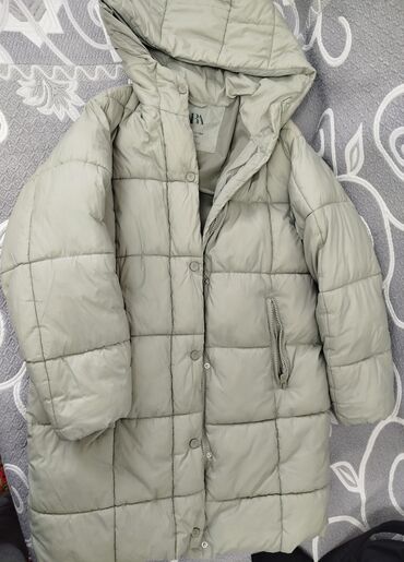 детские демисезонные комплекты: ZARA şişmə qış gödəkçəsi - Rəng: açıq zeytun/boz-yaşıl - Model