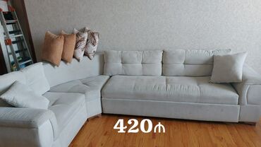 Ev və bağ: *420₼ KÜNC divan :-TƏCİLİ SATILIR*‼️ Açılır baza yoxdu ÜNVAN:-y