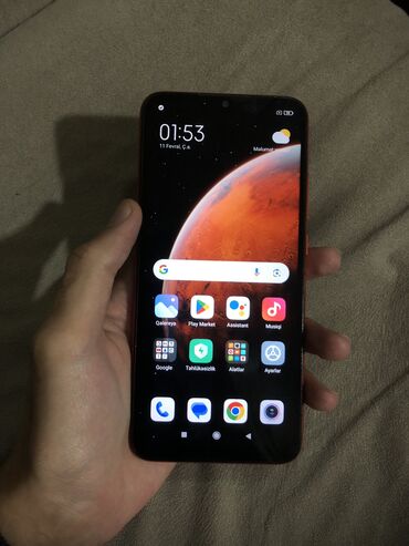 samsung a10 64gb qiymeti: Xiaomi Redmi 9C, 64 GB, rəng - Qırmızı, 
 Barmaq izi, Simsiz şarj, Face ID