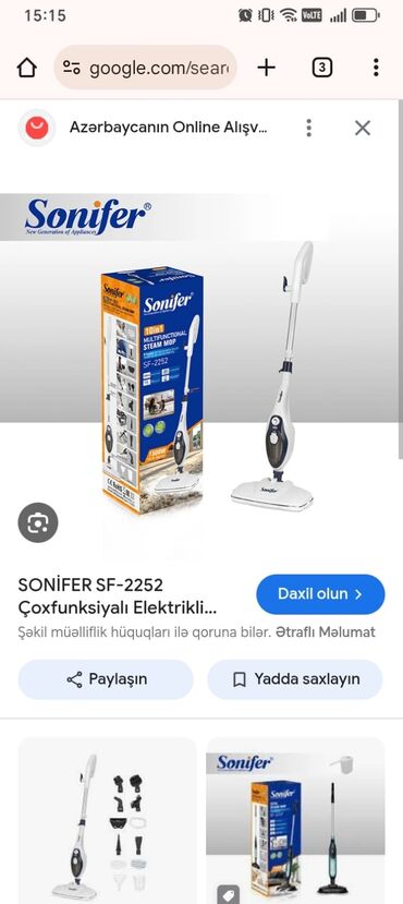 запчасти для стиральных машин: Tozsoran Sonifer, Quru təmizləmə, Kredit yoxdur, Ünvandan götürmə