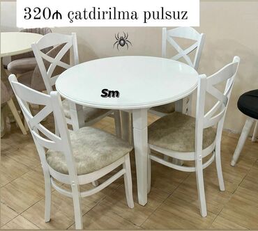 Столы: Для кухни, Новый, 4 стула