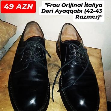 одежда в баку: Frau orijinal İtaliya kişi ayaqqabısı - Material: tam dəri üstlük və — 1