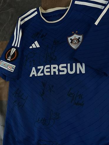 karabağ karavan: Мужская футболка, Adidas, M, цвет - Синий — 1