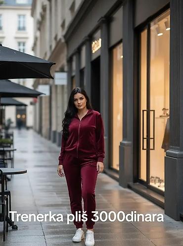 pull and bear turkey: Ženska plišana trenerka – komplet gornji deo + donji deo - Materijal — 1
