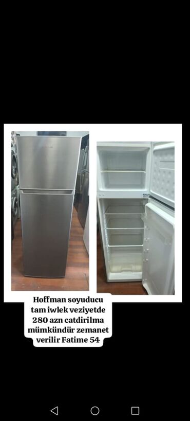 Kondisionerlər: Hoffman soyuducu tam iwlek veziyetde 280 azn catdirilma mümkündür