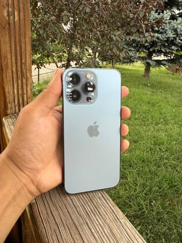 лампа для телефона: IPhone 13 Pro, Б/у, 128 ГБ, Синий, Защитное стекло, Чехол, Коробка, 86 %