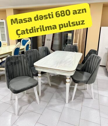 Çarpayılar: Qonaq otağı üçün, Yeni, 6 stul