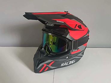 mopar akumulatori: Kros/motokros kaciga sa naočarima – “RACING” dizajn Karakteristike: - — 2