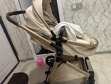 Uşaq arabası – Kidilo, bej rəng Xüsusiyyətlər: - 2-in-1 konstruksiya