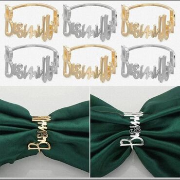золото скател: Кольцо для салфетки Bismillah-Бисмиллах, красивое оформление