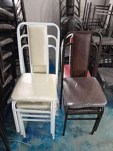 mətbəx üçün stol: Metal çərçivəli yemək otağı stulları - Material: toz boya ilə — 1