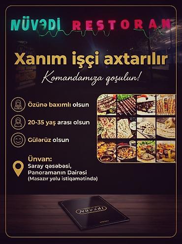 model işi axtarıram: Ofisiant tələb olunur, Kafe, Gündəlik ödəniş, 1-2 illik təcrübə — 1