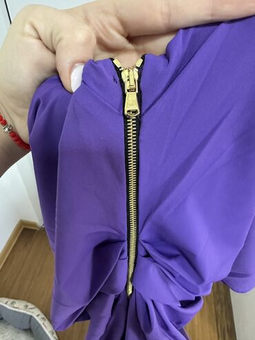 plisane haljine: One size, color - Purple, Other style, Other sleeves