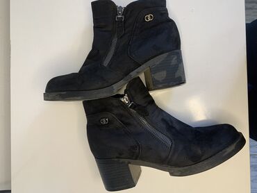 турецкие зимние сапоги: Сапоги, 37, ARKET, Б/у, цвет - Черный, Самовывоз, Платная доставка