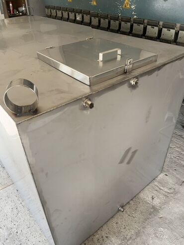 Payalniklər, lehim aparatları: Paslanmayan poladdan (inox) hazırlanmış böyük həcmli çən - Material