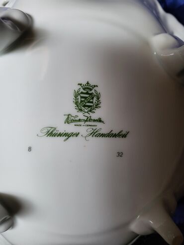 Ostali antikviteti: Cinija nova 0te.Weimar porcelan Istocna Nemacka. Nova cinija,sve na — 4