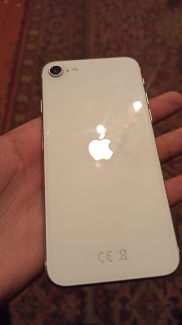 iphone se azerbaycan: IPhone SE 2020, 64 GB, Ağ, Barmaq izi