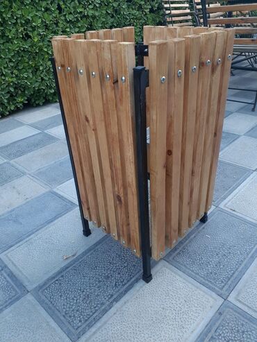 Bitkilər üçün dibçəklər: Taxta bitki stendləri və saksı dayaqları - Material: təbii ağac. Açıq — 33