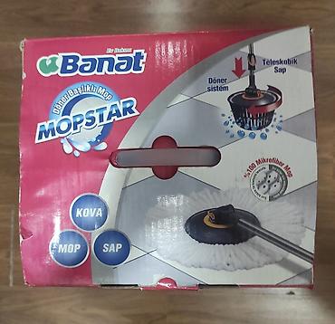 Тазалоо үчүн инвентарь: Вращающаяся швабра с ведром Banat MopStar Турецкий -С оригинальной — 3