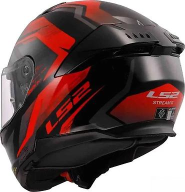 cena kacige: LS2 Stream II motociklistička kaciga u crno-crvenoj kombinaciji — 2