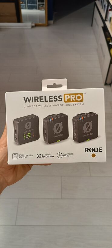 micro card: Rode wairless pro Microphone