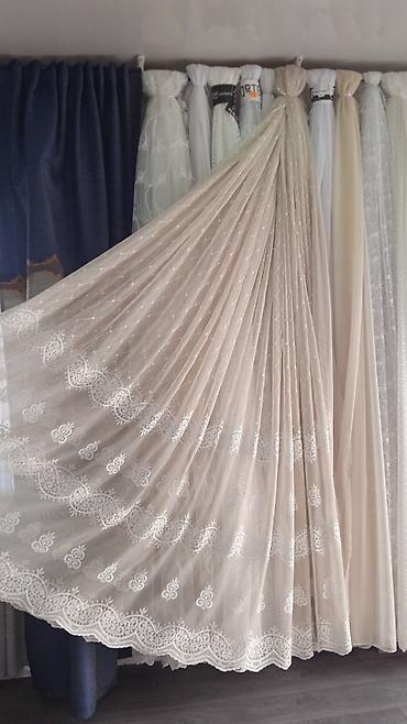 Тюли: Воздушные тюлевые шторы с вышивкой - Материал: легкий полупрозрачный — 25