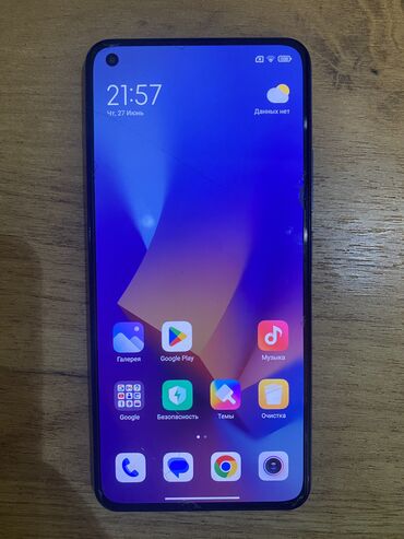 чехол на huawei: Xiaomi, Mi 11 Lite, Б/у, 128 ГБ, цвет - Голубой, 2 SIM