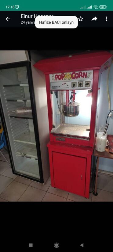 popkorn aparati satilir: İşlənmiş