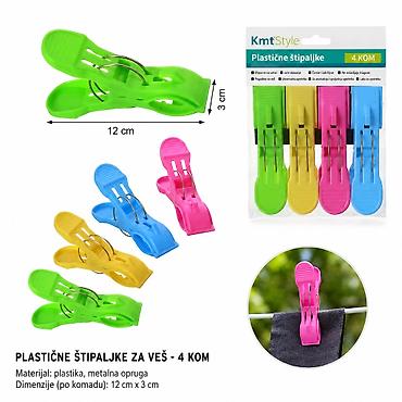 KMT Plastična 5406991 – plastične štipaljke za veš (4 kom) Opis: -