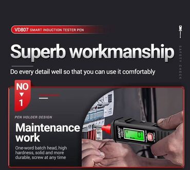 Multimetri: Voltmetar Tester napona Detektor Aneng VD807 Pametni voltmetar — 12