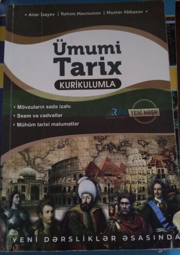 Ümumi Tarix: Anar İsayev ÜMUMİ TARİX 12.50 AZN ALINIB 5 AZN SATILIR (2-3AZN POÇTLA lalafo.az -da Ümumi Tarix: Anar İsayev ÜMUMİ TARİX 12.50 AZN ALINIB 5 AZN SATILIR (2-3AZN POÇTLA