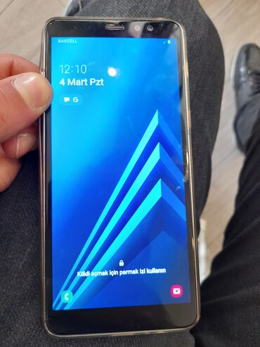 samsung a8 2018: Samsung Galaxy A8 Plus, rəng - Göy, Sensor, Barmaq izi, İki sim kartlı
