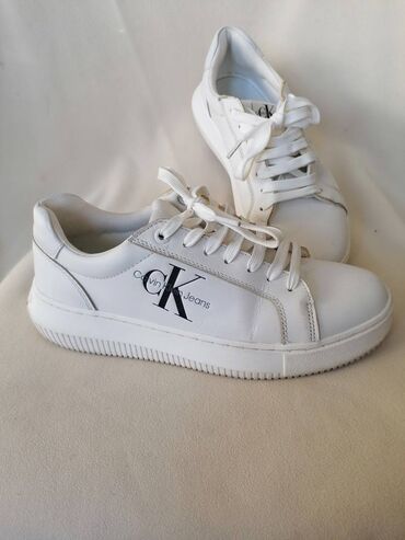 Women's Sneakers and athletic shoes: Calvin Klein, 38, bоја - Bela — 13