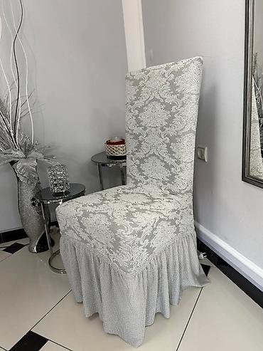 harmonika tenda: Navlake za stolice sa karnerom,elegantan barokni dezen. Komplet 6 — 1