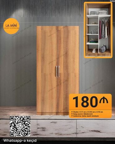 3 eded xoncali taxda qapi lazimdir: Açılan, 2 qapılı Düz dolab, Qarderob, paltar dolabı