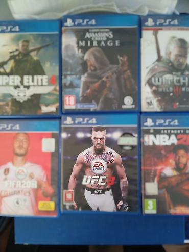 ps 5 en ucuz: PS 4 oyun diskləri ideal vəziyyətdədirlər NBA 2020 15 AZN UFC-3 20 — 2