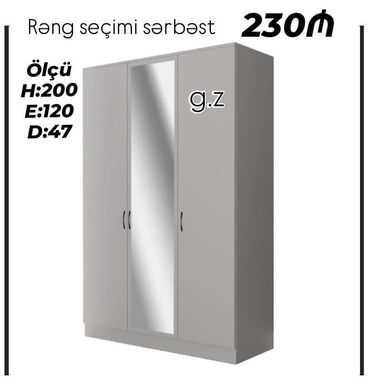 Komodlar: *Dolab 3 qapılı 230Azn* ✔️İstehsal Rusiya Laminat 18/lik qalınlıqda