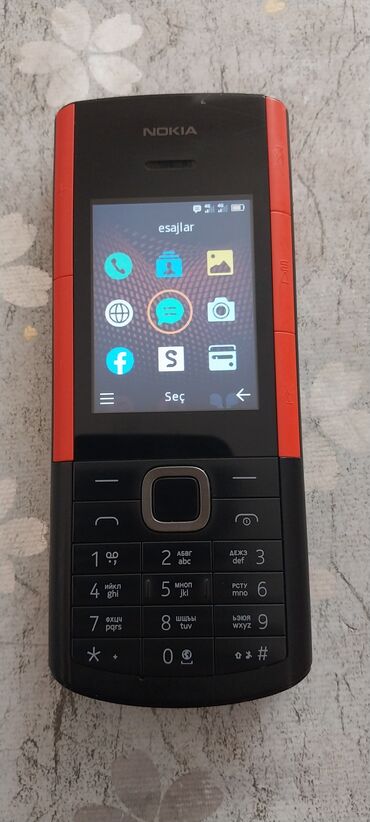 irsad telecom telefonlar: Nokia 5730 Xpressmusic, rəng - Qara, Düyməli
