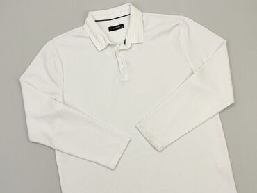 satynowa biała bluzka: Bluzy Reserved, 2XL (EU 44), Tkaniny syntetyczne, stan - Dobry