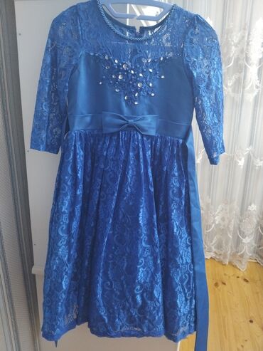 Платья: Детское платье цвет - Синий