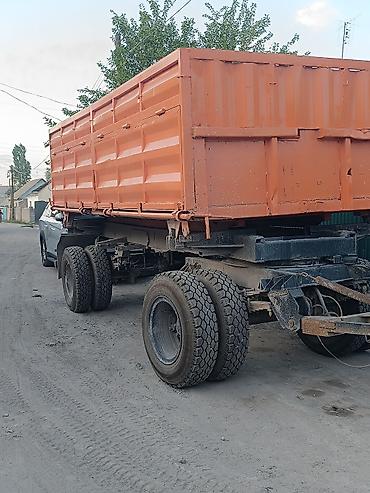 Прицепы и полуприцепы: Самосвал с прицепом-зерновозом Описание: - Тягач КАМАЗ оранжевого — 15