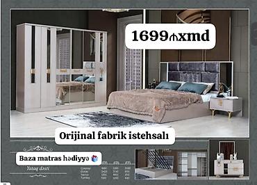 baki hava saatliq: Yataq dəsti – orijinal fabrik istehsalı Dəst tərkibi və ölçülər: - — 1