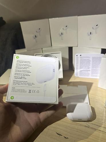 оригинальные аирподсы 1: Беспроводные вакуумные наушники, Apple, AirPods Pro 2, Новый — 4