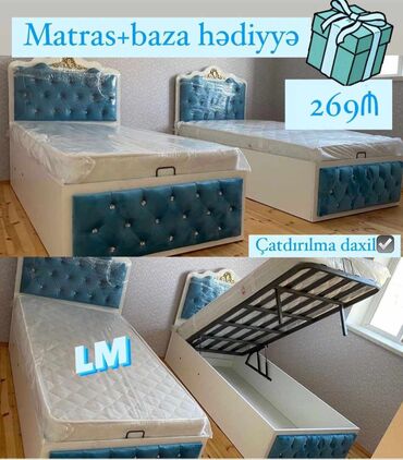 tək carpayılar: *Tək bazalı çarpayı*👑 _*SİFARİŞLƏ VƏ YENİ*_ *Qiymət : 269₼* Ölçü 