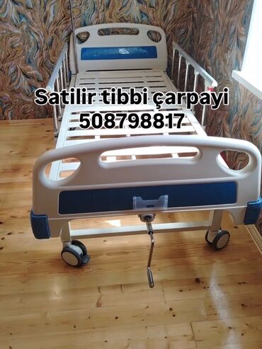 tek carpayılar: Tibbi çarpayı və döşək satılır. - Mexaniki idarəetmə: ön tərəfdə qol