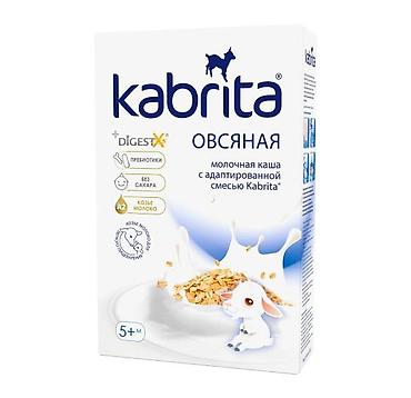 Kabrita Овсяная – молочная каша для детей с 5 месяцев. Основа –