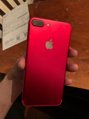 айфо 7: IPhone 7 Plus, Б/у, 128 ГБ, Красный, 97 %