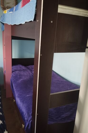 İkimərtəbəli uşaq çarpayıları: Oğlan və qız üçün, Çarpayı, Matras ilə, Siyirməli, Laminat — 1